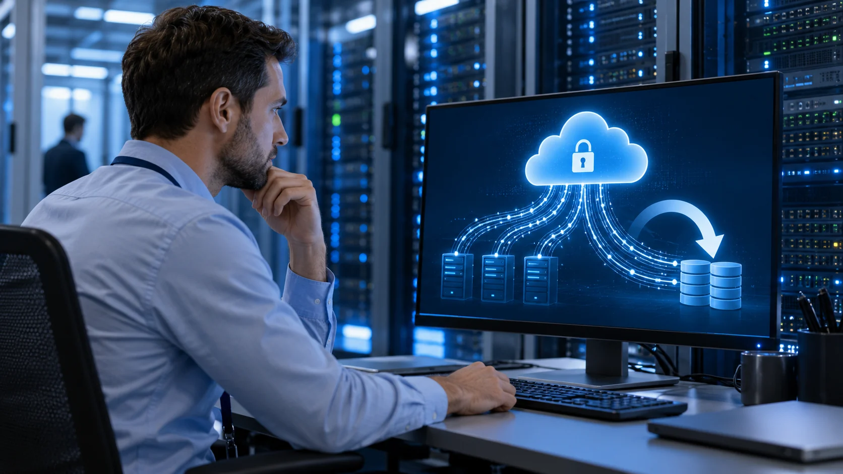 Backup in the Cloud service visual